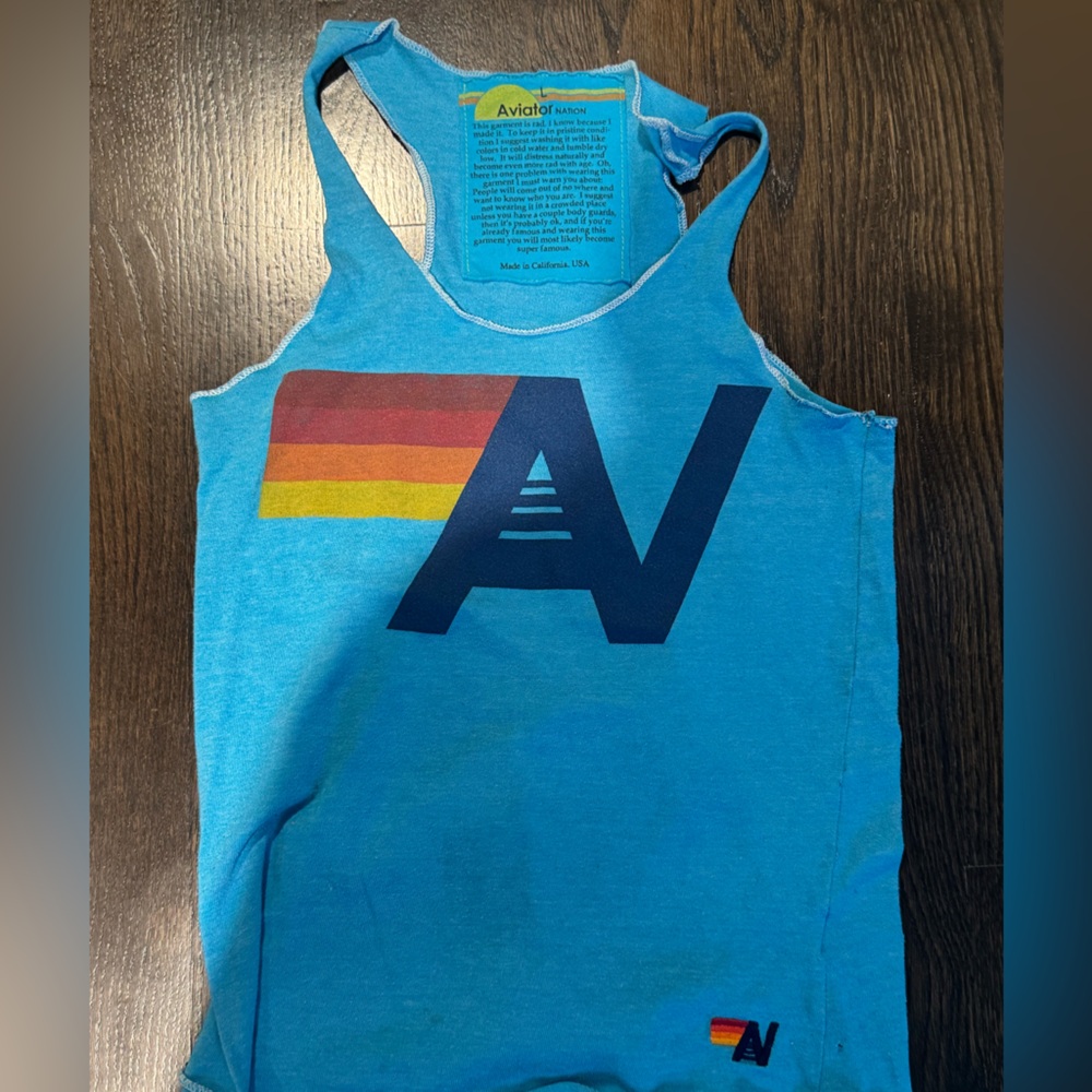 Aviator nation size large tank worn once